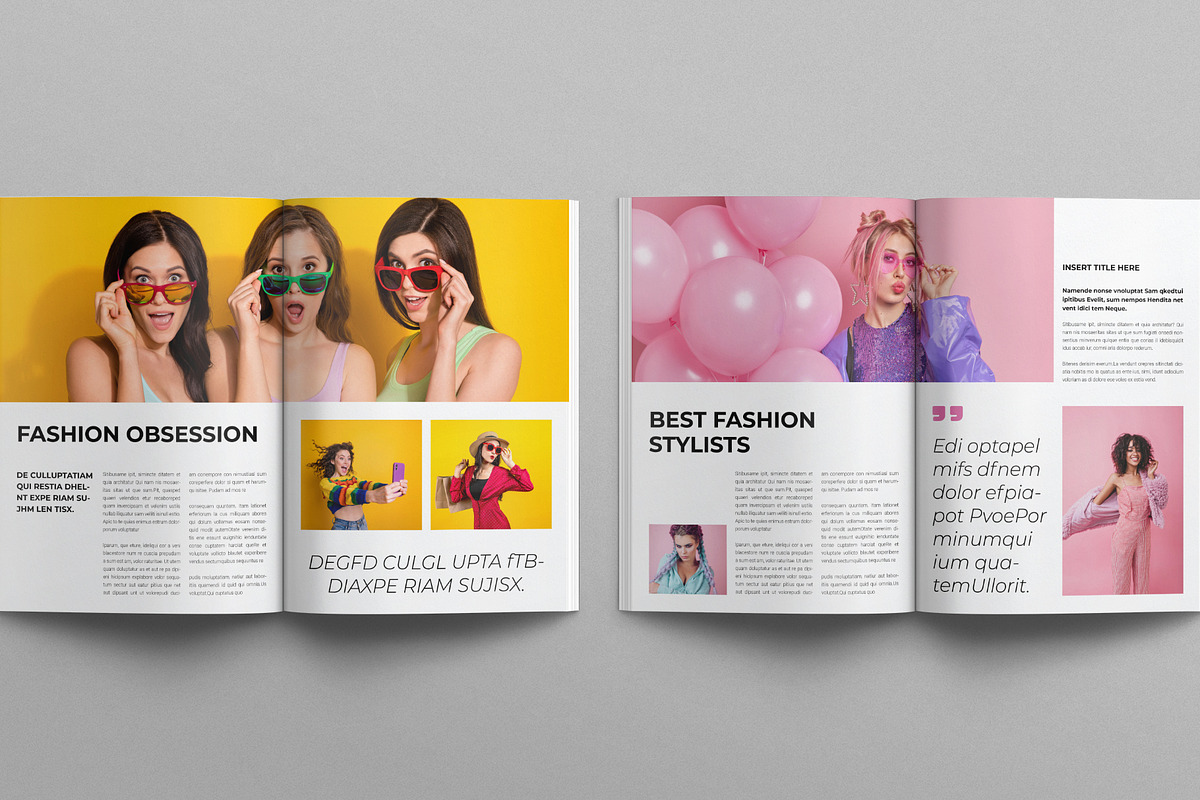 Fashion Magazine Template, a Magazine Template by E-Type (Photo 5 of 7)