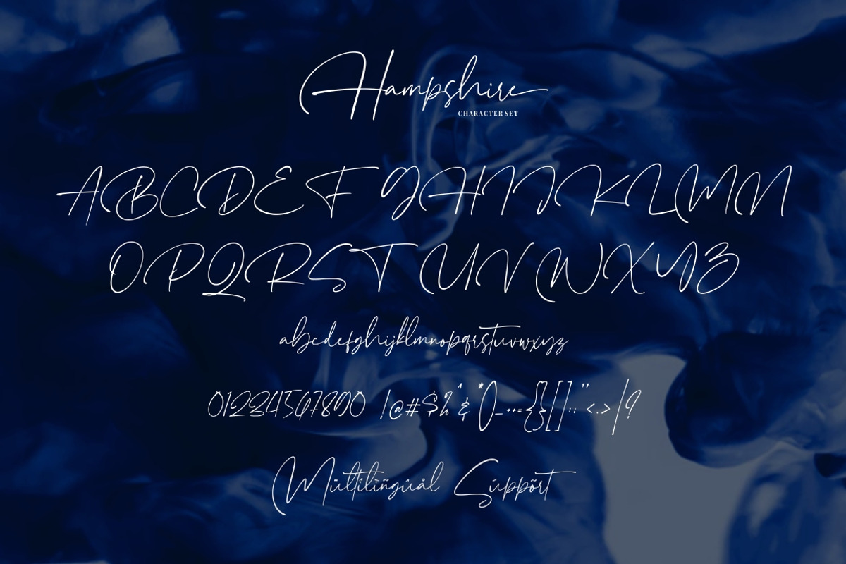 Hampshire - Modern Script Font preview 5