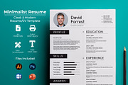 Resume / CV Template, a Resume Template by Logo Lab (Thumbnail 1 of 5)