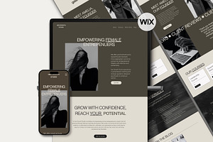 Wix Coaching, Small Business Website, a Wix Template by Sky Dore Design