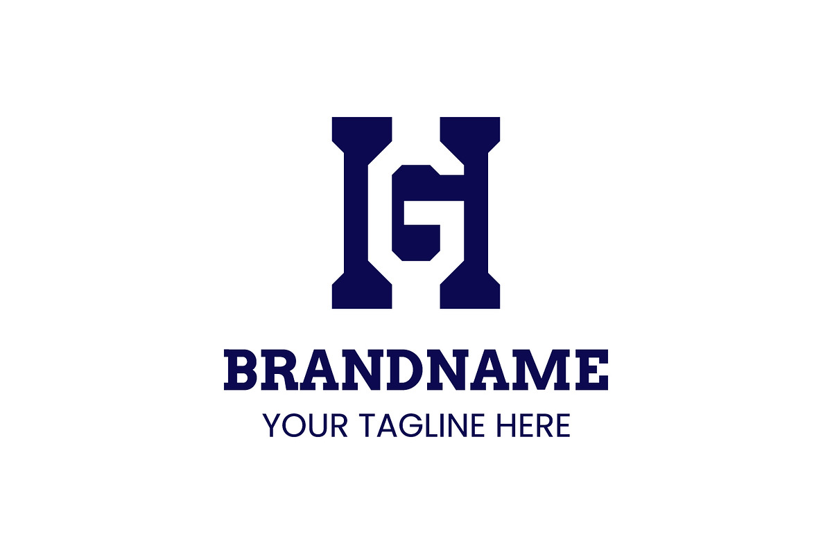 Letters HG Monogram Logo, a Branding & Logo Template by Pray Art Design Studio