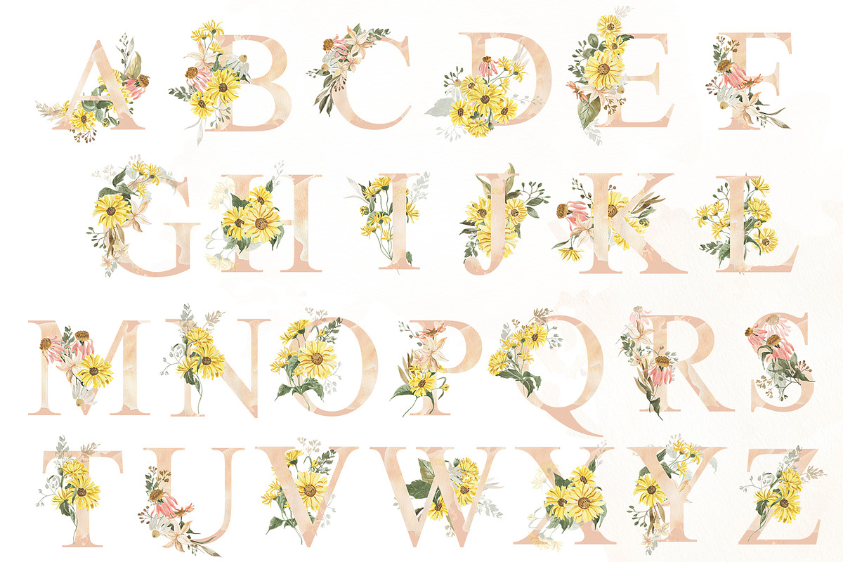 Early autumn, watercolor flowers, a Decorative Illustration by Love Watercolor Store (Photo 10 of 13)