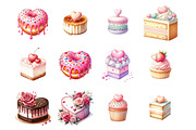 Valentine Cake Dessert, an Illustration by Design Market (Thumbnail 2 of 3)