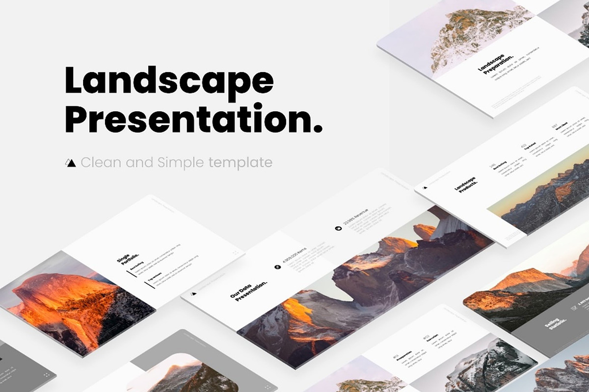 Landscape Minimalist Keynote, a Presentation Template by NecrolitSlide (Photo 1 of 9)