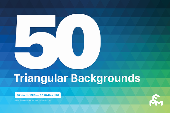 50 Triangular Backgrounds preview 5
