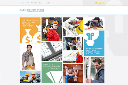Guru Contractors - Joomla Theme