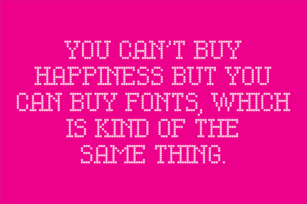 Display Squares One Font, a Font by GG Design (Photo 10 of 10)