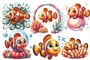 Cute Clownfish Clipart, an Illustration by Designworld (Thumbnail 3 of 5)