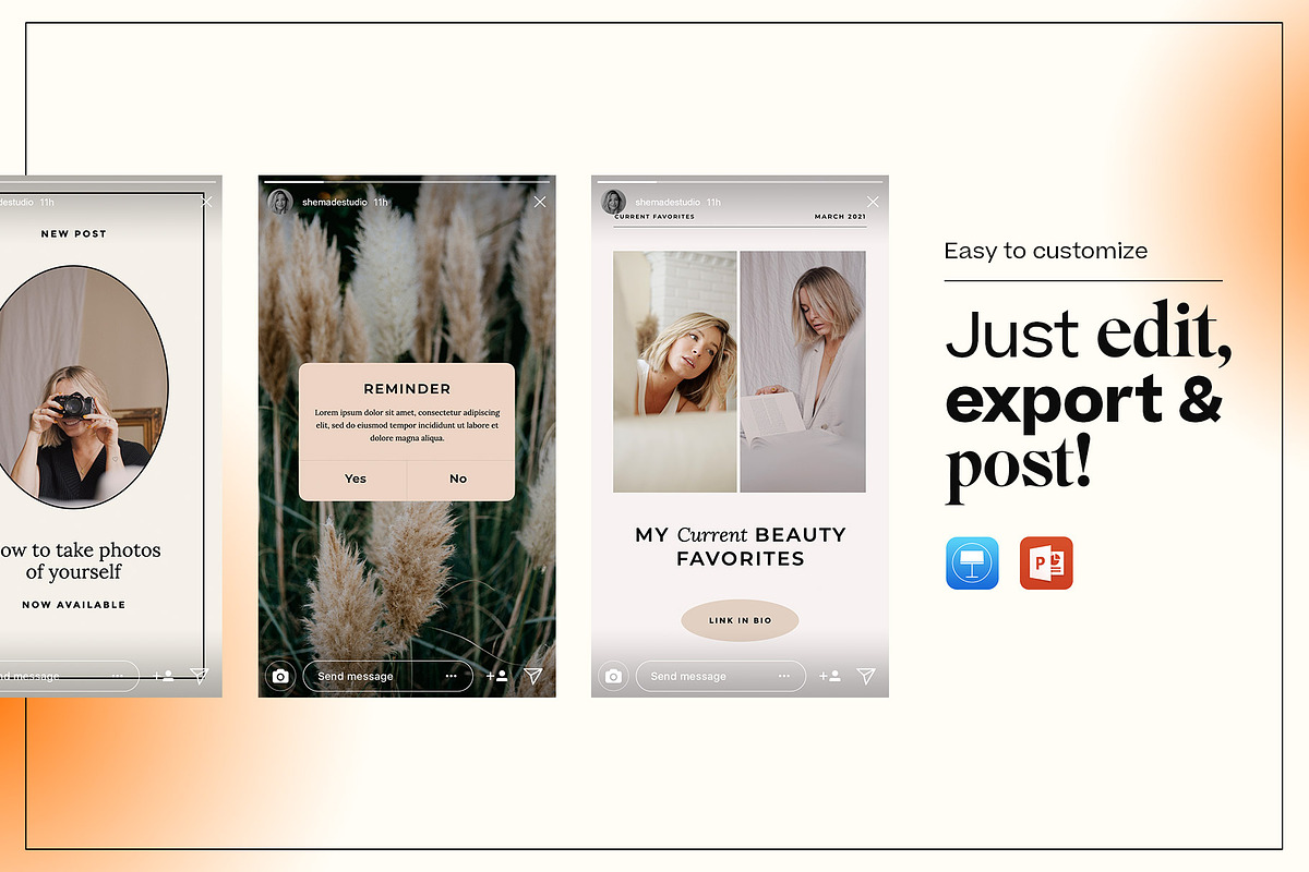 Social Media Templates - Key + PP, a Social Media Template by SheMadeStudio (Photo 6 of 7)