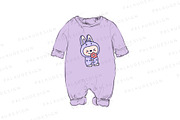 Bunny Monster Clipart Set, an Animal Illustration by Palau (Thumbnail 8 of 12)