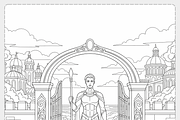 Manifestation Coloring Page, a Person Illustration by Nuvame Arts & Designs (Thumbnail 5 of 27)
