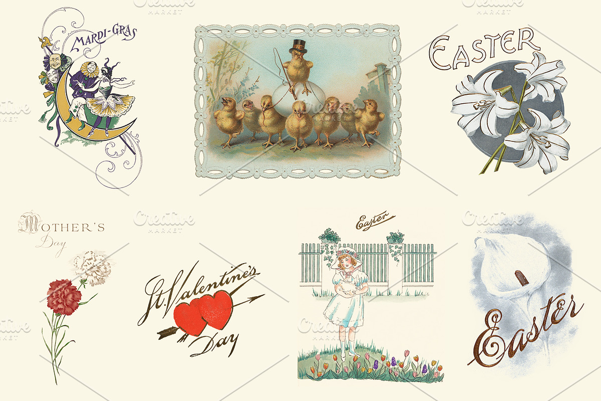 Vintage Holiday Graphics, an Illustration by Blue Line Design (Photo 13 of 15)