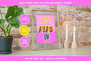 Purple WiFi QR Code Sign, a Flyer Template by SunshineStudioBoutique (Thumbnail 9 of 11)