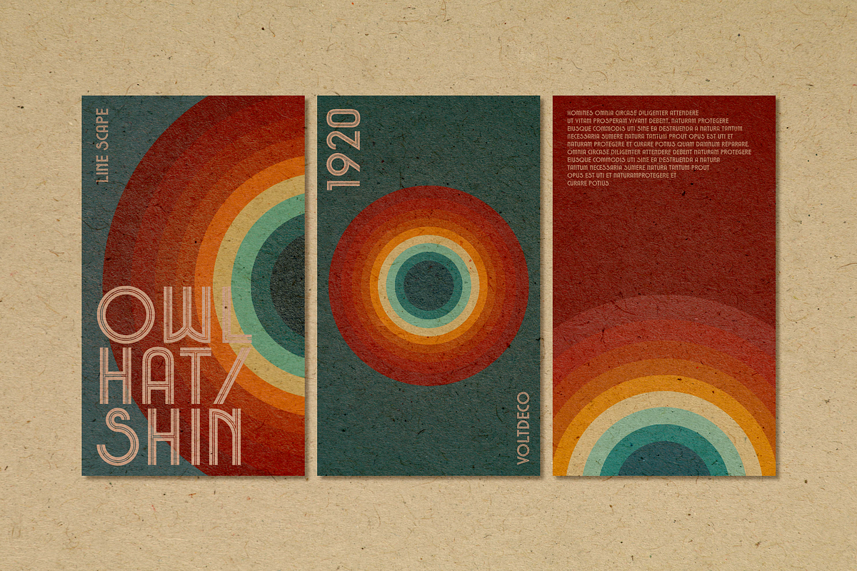 Voltdeco 1920, a Sans Serif Font by OWL KING (Photo 2 of 9)