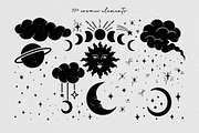 Celestial garden Linocut collection., a Graphic by ElenKoss (Thumbnail 7 of 17)