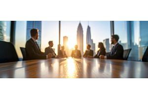 A corporate boardroom gathering, a Business Photo by Igor Tichonow