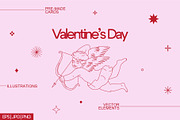 Valentine's Day: cards, illustration, a Seasonal Illustration by Lena Nikolaeva (Thumbnail 1 of 14)