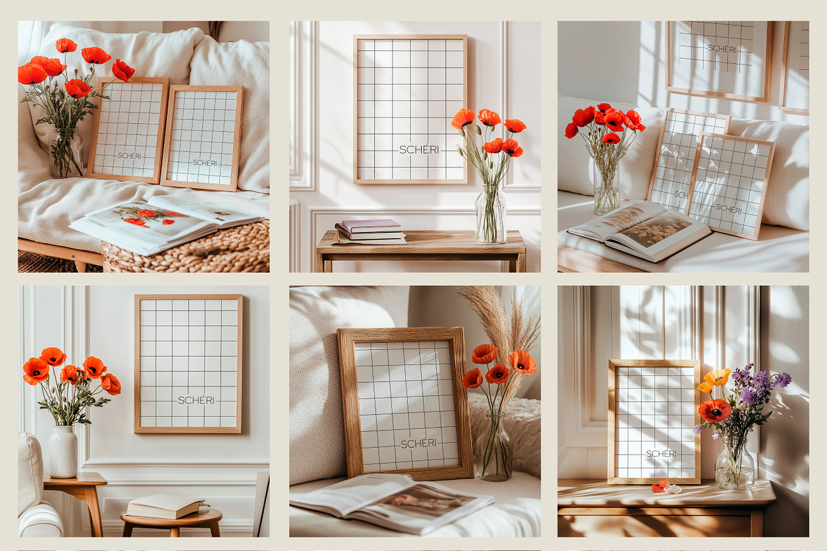 Poppy Muse | Frame mockup set, a Household Mockup by SCHÉRI (Photo 10 of 10)