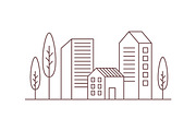 Urban area line art, an Object Illustration by Good Studio (Thumbnail 3 of 3)