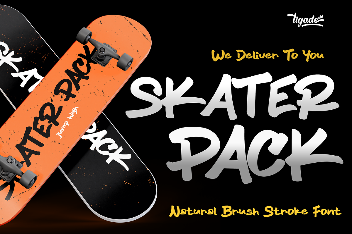 Skater Pack | Graffiti Font, a Script Font by Tigadestd Type (Photo 1 of 6)
