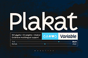 Plakat Variable Family, a Sans Serif Font by Mabütype (Thumbnail 1 of 11)