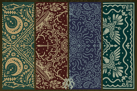 1960's Vintage Soft & Broken-in Bandana Colorfast Geometric