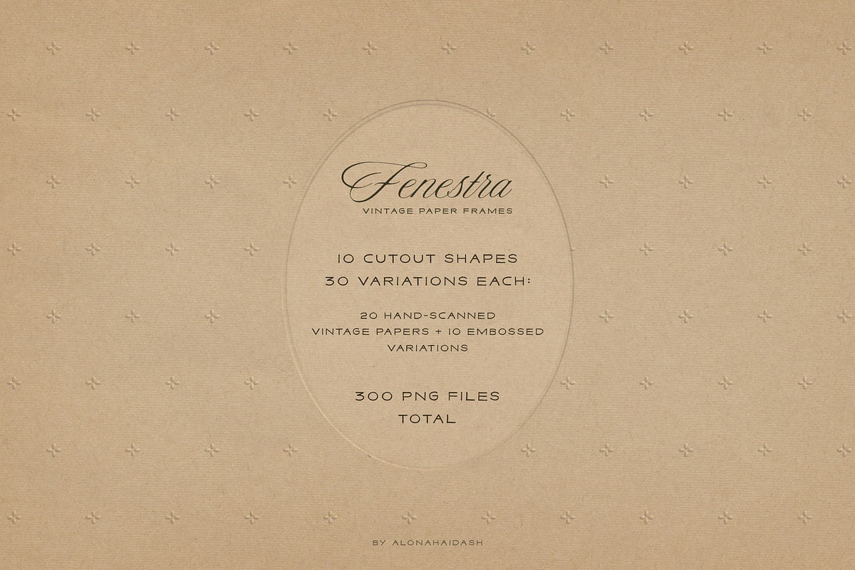 Fenestra - Vintage Paper Frames, a Texture Graphic by alonahaidash (Photo 3 of 17)