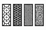 Abstract Vector Panels for Laser Cut, an Illustration by hafijul (Thumbnail 6 of 9)