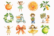 Citrus Fruit Clipart, an Illustration by Design Market (Thumbnail 4 of 5)