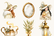 Celestial Winter Wonderland Clipart, an Object Illustration by BusyDaydesign (Thumbnail 5 of 9)