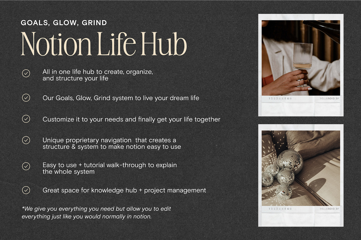 Notion Life Hub Template - Editorial, a Templates & Theme by 89 Golden Blvd (Photo 2 of 7)