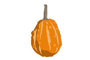 Cute small decorative pumpkin, an Object Illustration by Toltemara