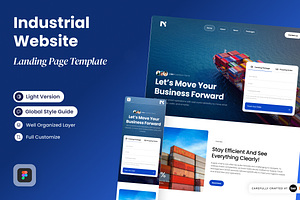 Nexxa - Industrial Website, a Landing Page Template by SLAB! Design