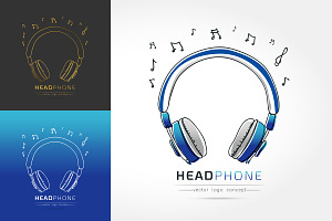 Stylized Image Of Headphone