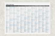 2025 One Page Landscape, a Print Template by McLittle Stock (Thumbnail 3 of 3)