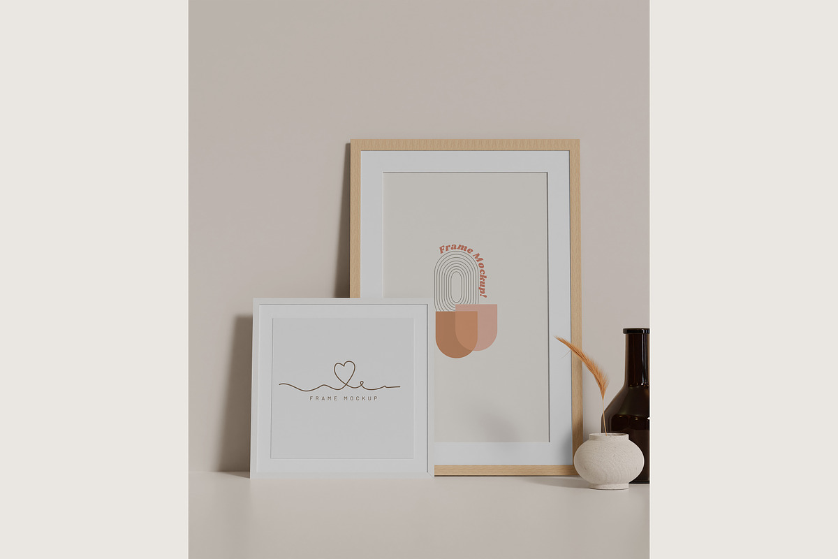 Aesthetic frame mockup, a Product Mockup by mockupocka (Photo 5 of 14)