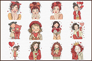 Valentine Rose Gold Reverie Girl Cli, an Illustration by Sublimation Artist (Thumbnail 3 of 6)