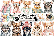 Cozy Chihuahua Clipart, an Illustration by Black Bird Studio (Thumbnail 1 of 6)
