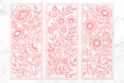 Floral Wall Art SVG Laser Cut Flower, an Object Graphic by Rose Art (Thumbnail 3 of 3)