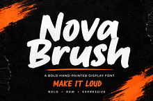 Nova Brush–Hand-Painted Display Font