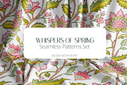 Whispers of Spring Seamless Patterns, a Pattern Graphic by Elena Dorosh (Thumbnail 1 of 10)