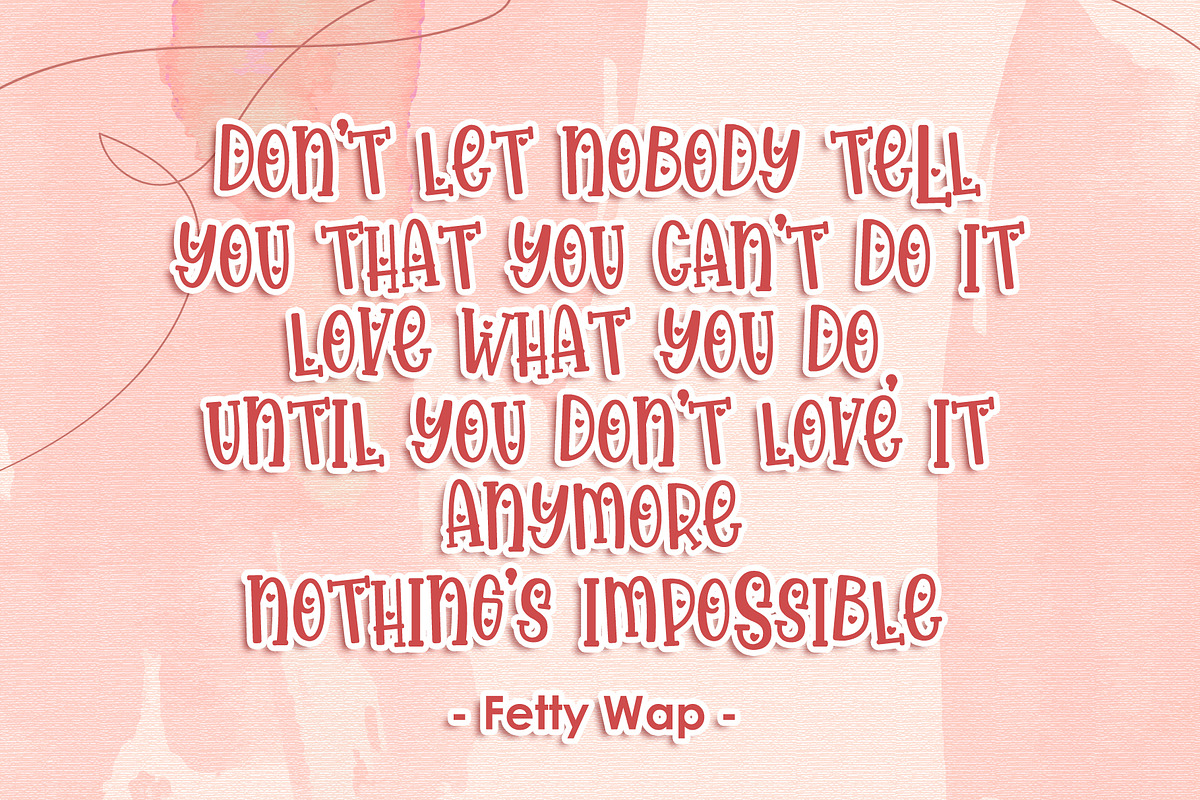 Happy Loves - Handwritten Font preview 2