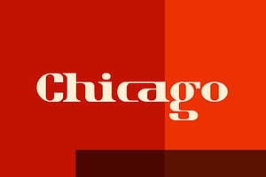 Chicago Retro Geometry Font