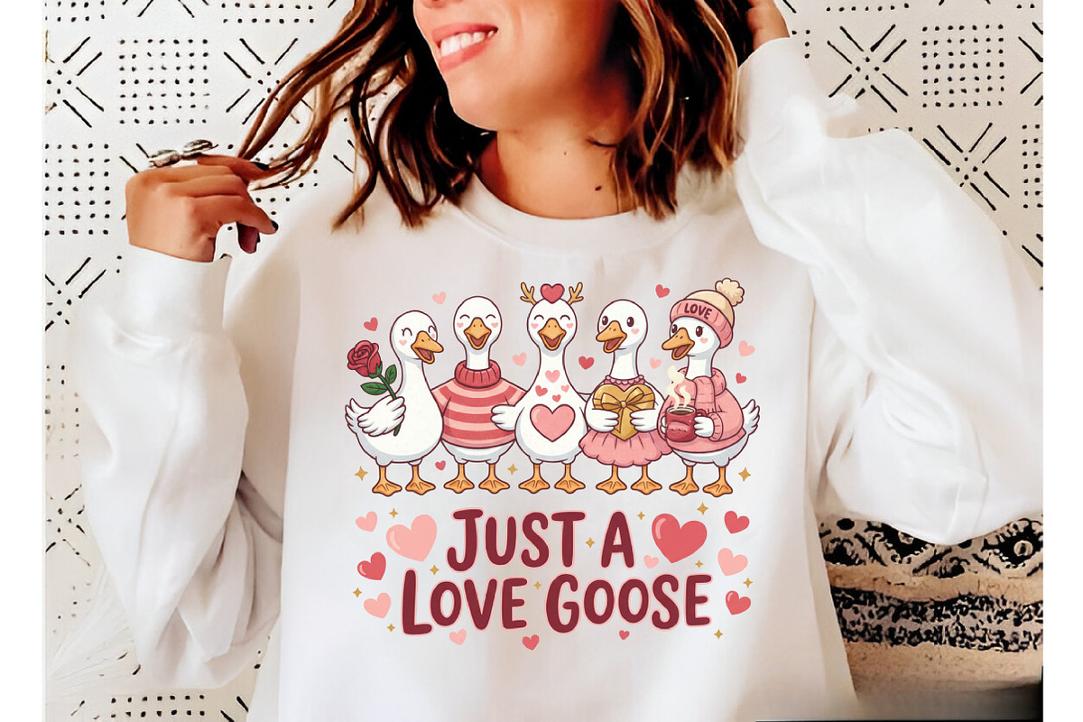 Just a Love Goose Png, Funny Valenti, an Illustration by Designking (Photo 6 of 6)