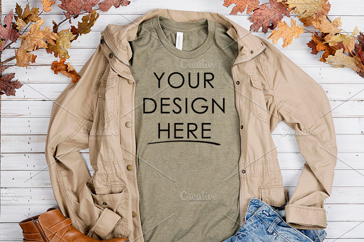 Bella Canvas Shirt Mock Up, a Shirt Mockup by SUBLIME Styled Stock