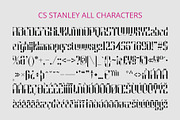 CS Stanley – Techno Font, a Sans Serif Font by Craft Supply Co. (Thumbnail 8 of 8)