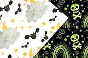 Green Halloween Clipart & Patterns, an Object Graphic by Valin Malin (Thumbnail 11 of 14)