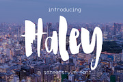 Haley Font, a Script Font by SophieSaxo (Thumbnail 1 of 10)