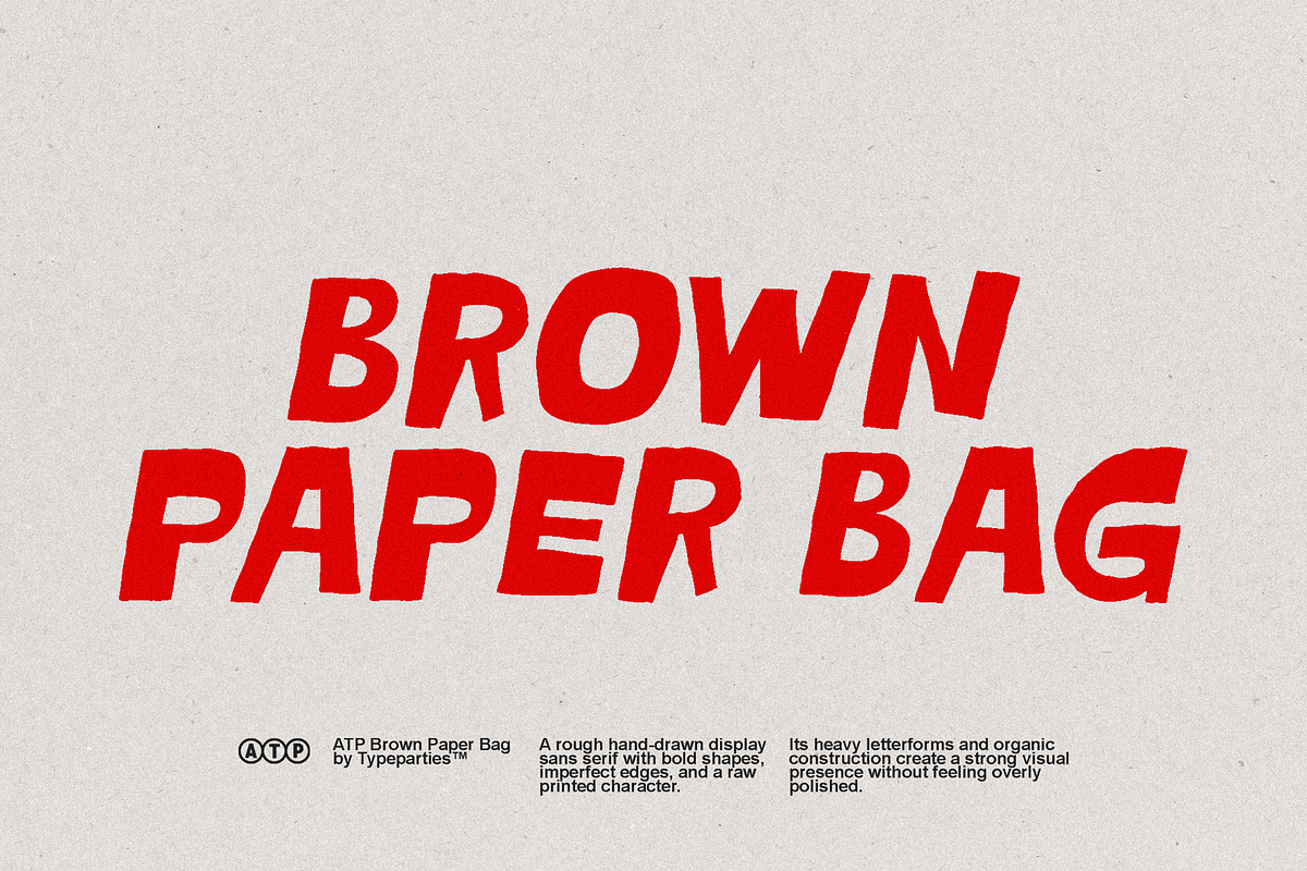 Brown Paper Bag - Handwritten Font, a Handwritten Font by Typeparties (Photo 2 of 11)