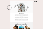 Wix RSVP Wedding Website Template, a Wix Template by The Pixel Palace (Thumbnail 1 of 7)